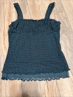 Mexx Teal-Black Floral  Camisole